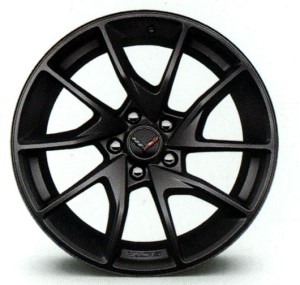 WHEEL. 19- BLACK W/MACH GRV FRONT