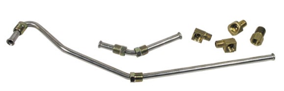 Gas Line. Stainless Steel - Pump To Carburetor 300hp 63-65