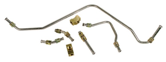 Gas Line. Stainless Steel - Pump To Carburetor 400hp & 435hp 68-69