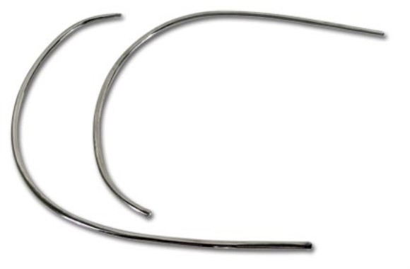 Kick Panel Trim Strips. Stainless Steel 58-62