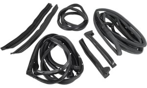 Weatherstrip Kit. Body Coupe 77 Early 9 Piece - Import 73-77