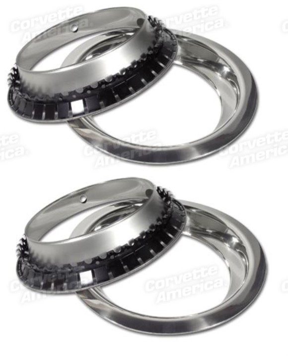 Trim Rings. Stainless Steel 4 Piece Set 8- Rim 68-82