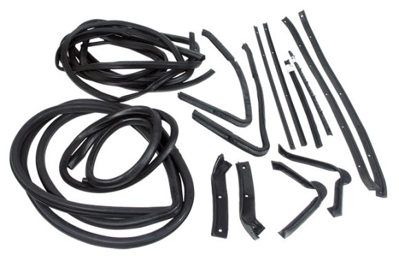 Weatherstrip Kit. Body Coupe 16 Piece (Import) 64-67