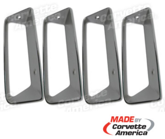 Side Louver Insert. LH  4pc Set - Import - Replacement 69