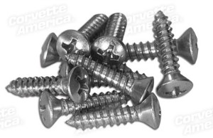 Console Molding Screws. Upper & Lower - 10 Piece Set 58-62