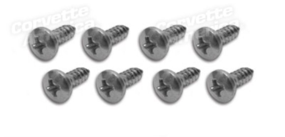 Shift Console Screws. 8 Piece Set 64-67