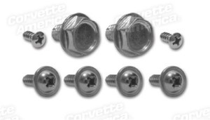 Rear Quarter Panel Trim Screws. Convertible 63-67