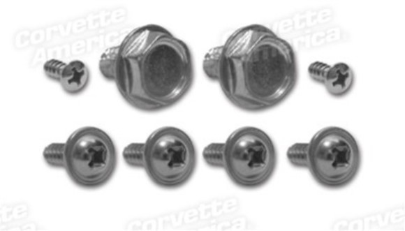 Rear Quarter Panel Trim Screws. Convertible 63-67