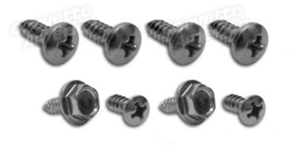 Rear Quarter Panel Trim Screws. Coupe 63-67