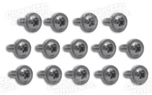Kick Panel Screws. 14 Piece Set 63-64