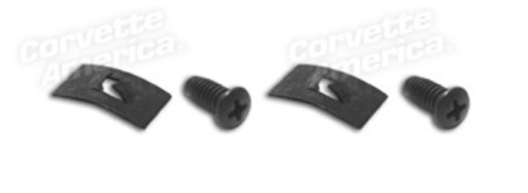 Headlight Retract Switch Mount Screws & Nuts. 63-67