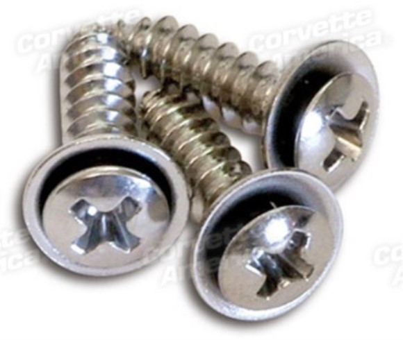 Rear Window Trim Screws. 3 Piece 68-77