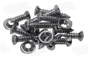Windshield Trim Molding Screws. 18 Piece 77-82