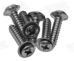 Rear Coupe Roof Panel Screws. 6 Piece Set 68-82