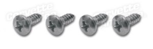 Rear License Bezel Screws. 4 Piece Set 63-67