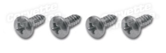 Rear License Bezel Screws. 4 Piece Set 63-67