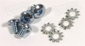 Gas Door Plate To Hinge Screw Set. 68-82