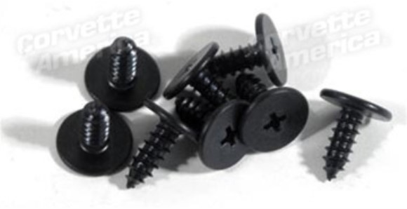 Weatherstrip Fastener Kit. Coupe Body Hinge Pillar - 8 Piece 63-67