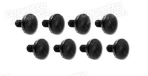 Weatherstrip Retainer Set. Door Drip Molding - 8 Piece 63-67