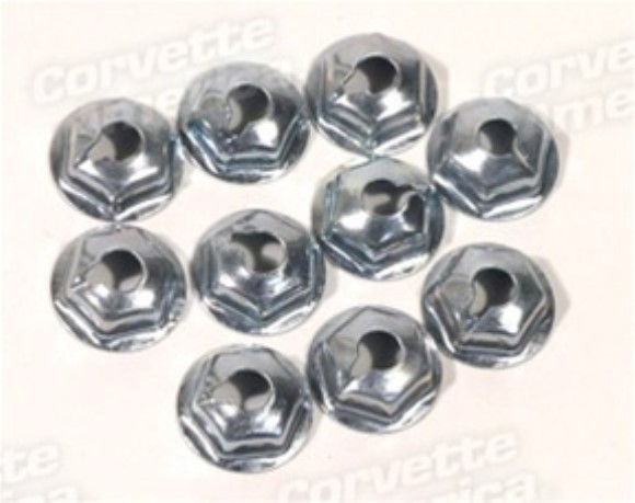 Park Brake Slide Retainer Nuts. 10 Piece 67-76