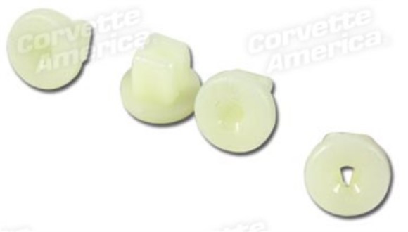 Rear License Bezel Plastic Nuts. 4 Piece Set 63-67