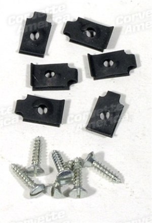 Headlight Ring Screws & J-Nuts. 12 Piece 56-57