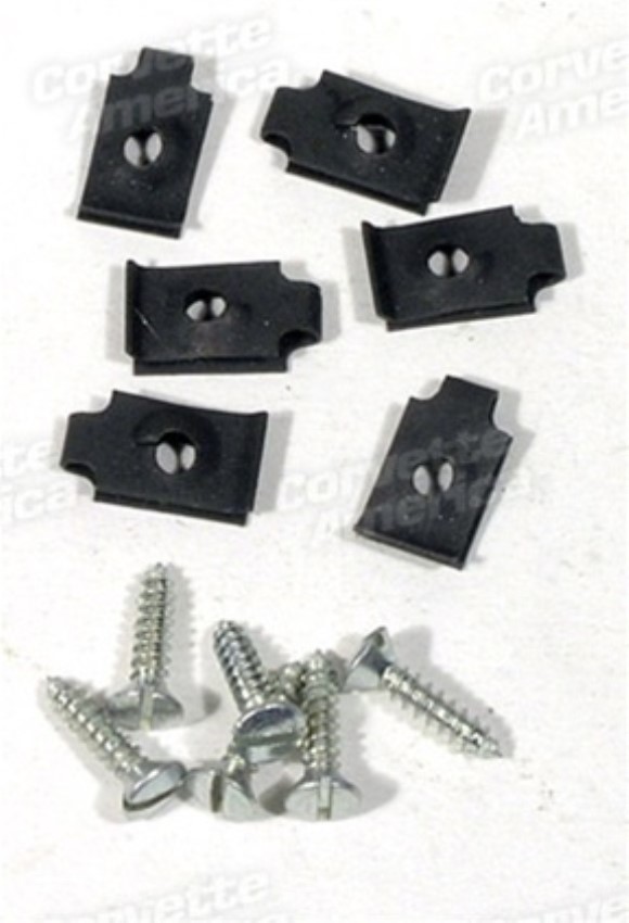 Headlight Ring Screws & J-Nuts. 12 Piece 56-57