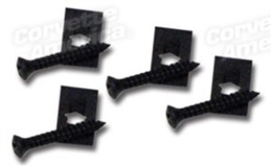 Side Exhaust Rocker Panel End Screw & Nut Set 65-67