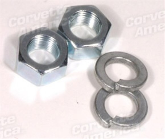 Rear Spring Eyelet Pin Nuts & Washers. 53-62