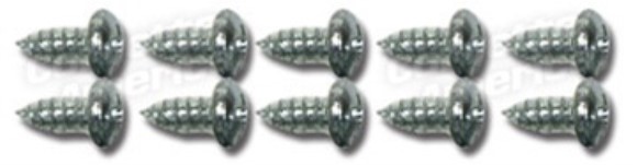 Hardtop Header Trim Screw Set. 63-67