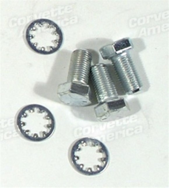 Crankshaft Pulley Bolts. 327 Except Special High Performance 3pc 60-68