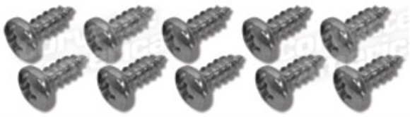 Window Channel Screws. Coupe Rear Lower 63-67