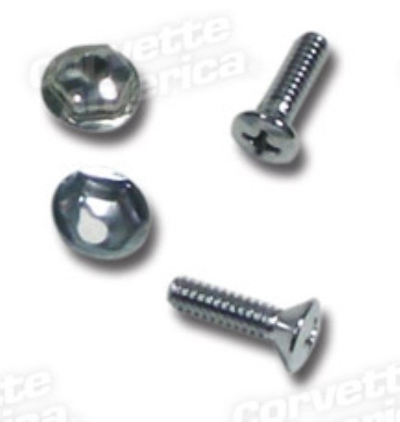 Power Antenna Switch Screws & Nuts. 4 Piece 65-66