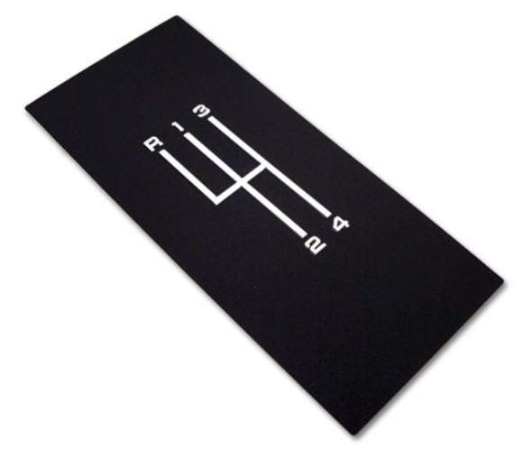 Shift Indicator Plate. 4 Speed 77-81