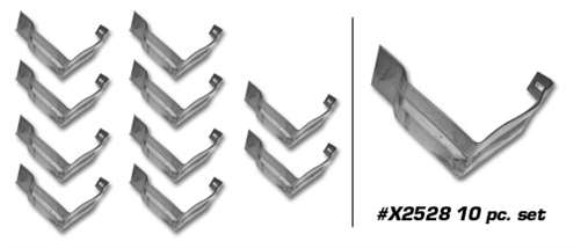 Rocker Panel Support Bracket. 10 Piece Set 63-65