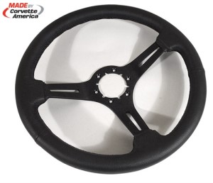 Steering Wheel. Black Leather/Black 3 Spoke 68-82