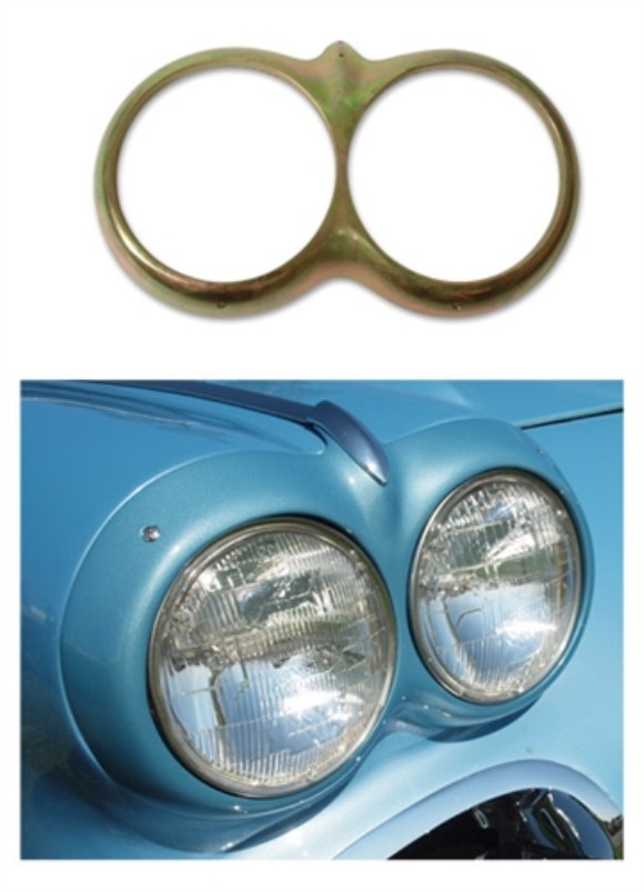 Headlight Ring. Unpainted 61-62