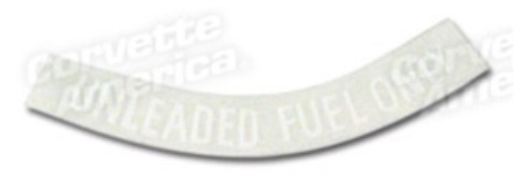 Decal. Fuel Warning White 75-77