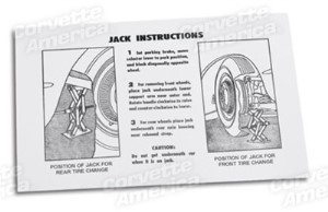 Decal. Jacking Instruction 53-60