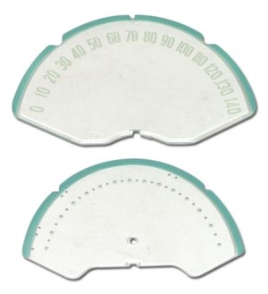 Speedometer Face. W/Numbers 2 Piece Set 53-57