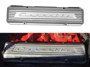 Valve Cover. Cast Aluminum 7 Fin W/Staggered Holes. 56-59