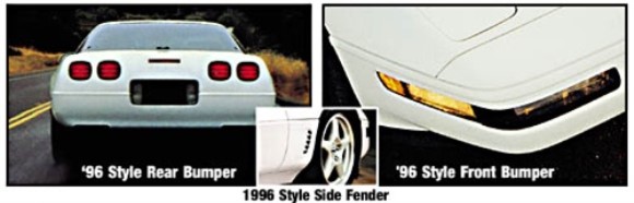 Front Bumper. '96 Style Wide Moldng 84-90