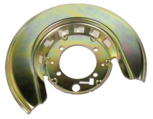 Rear Backing Shield. Gold LH 76-82