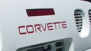 Corvette Lettering Kit. Red 84-90
