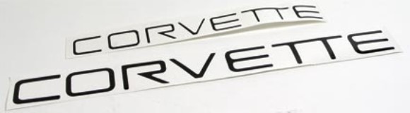Corvette Lettering Kit. Black 91-96