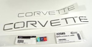 Corvette Lettering Kit. Chrome 91-96