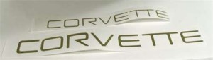 Corvette Lettering Kit. Gold 91-96