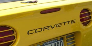Corvette Lettering Kit. Black 97-04