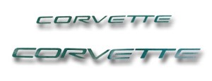 Corvette Lettering Kit. Silver 97-04
