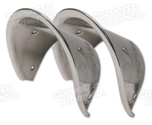 Exhaust Bezels. Stainless Steel 68-69